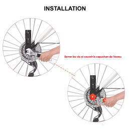 Drapeau de sécurité vélo en forme de Queue de Dinosaure