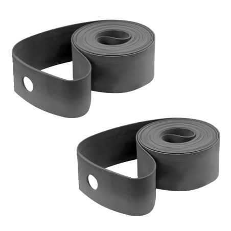 Ensemble de 2 fonds de Jante caouthouc vélo Largeur 18 mm