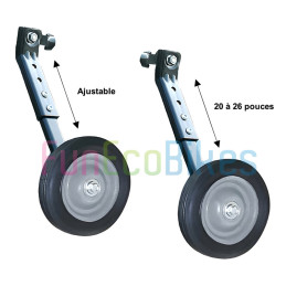Petites roues stabilisatrices vélo enfant et adulte de 20 à 26 pocues