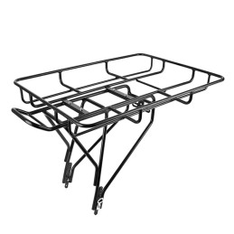 Porte-bagages arrière réglable avec rebords pour vélo 26 à 29 pouces