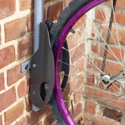 Range vélo mural individuel avec support antivol Mottez