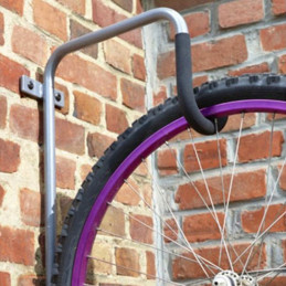 Range vélo mural individuel avec support antivol Mottez