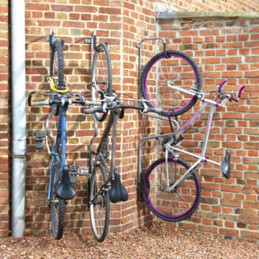 Range vélo mural individuel avec support antivol Mottez