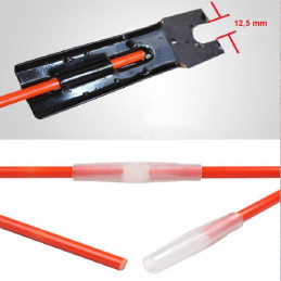 Drapeau de sécurité 1,80 m pour vélo avec fanion bleu