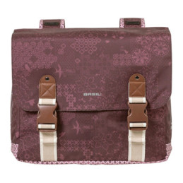 Sacoche vélo double rouge vintage 35L Boheme Basil