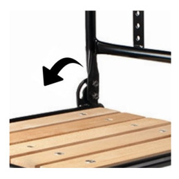 Porte bagage avant pour vélo avec socle en bois