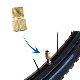 Pompe à Pied Presta Adaptateur De Pompe à Vélo Presta à Schrader - Transport 48H - Maxi Pompe Vélo