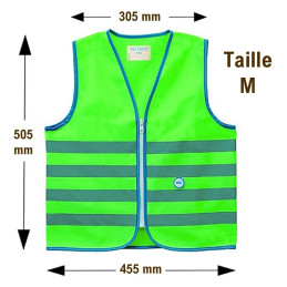 Gilet réfléchissant vert pour enfant- Wowow Fun Jacket