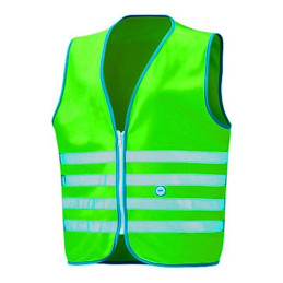 Gilet réfléchissant vert pour enfant- Wowow Fun Jacket
