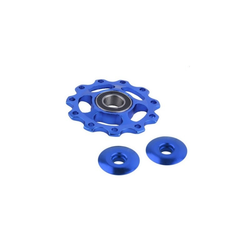 Galets De Dérailleur Vélo Dorés – Lot De 2 Poulies + Câble – Aluminium – NEUF
