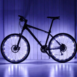 DAWAY Luces De Rueda De Bicicleta Recargables A16 Cool Led Luces De Neumatico De Bicicleta Accesorios De Cubo De Bicicleta Para Ninos Y Ninas